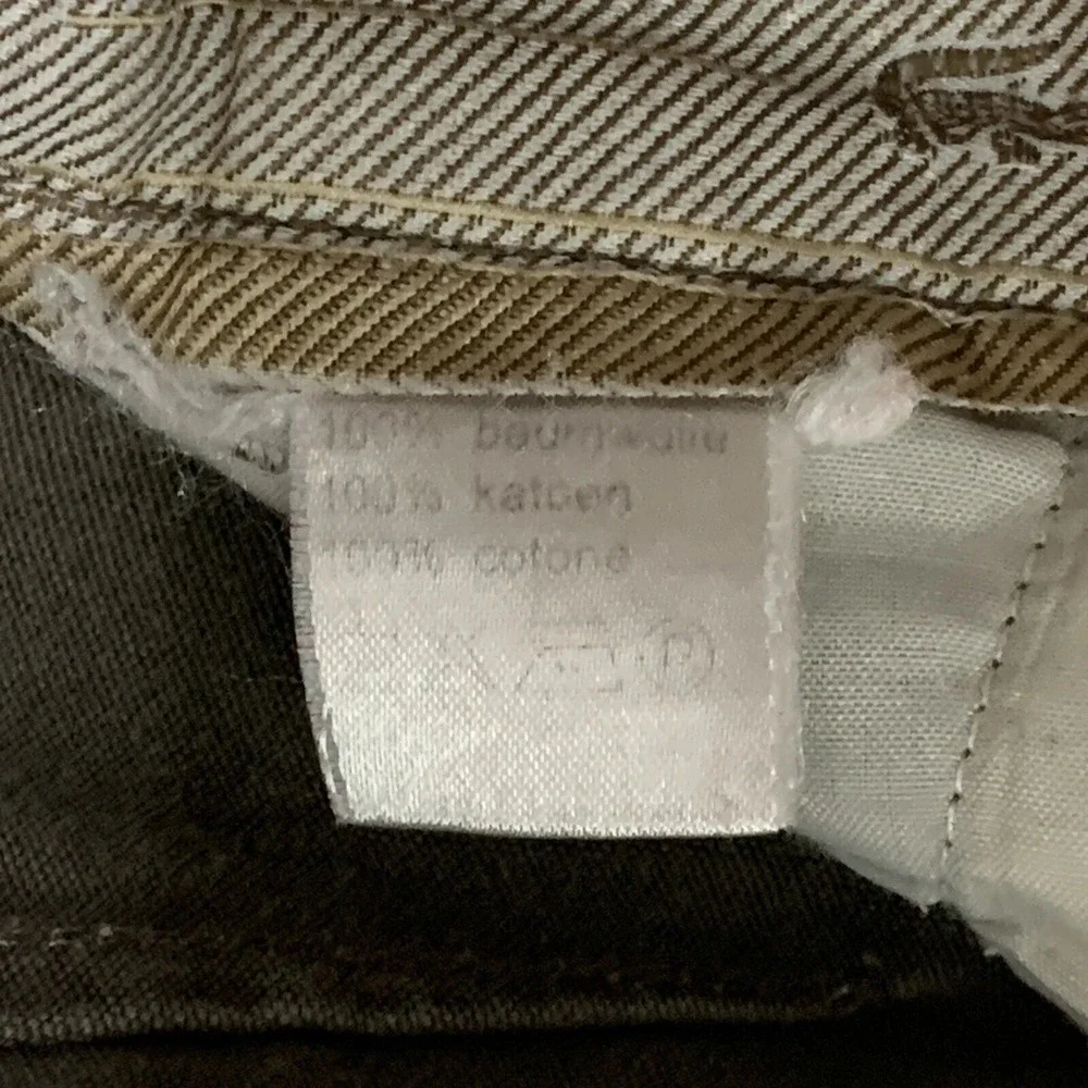 Vtg LACOSTE Pants Mens 34 Preppy Olive Brown Chino Slacks Pleated Front Academia